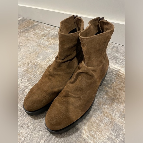 Kentia Brown Suede Boots Women’s EU Size 39 or US 8.5 Made in Italy RARE - Picture 2 of 8